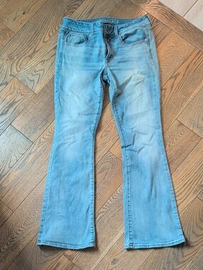 American Eagle Outfitters Light Blue Flare Jeans - Women's